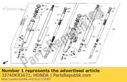 Aqui você pode pedir o refletor, frag. Reflexo em Honda , com o número da peça 33740KR3671: