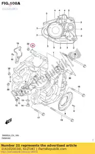 suzuki 1161020C00 entretoise, moteur m - La partie au fond