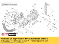 AP8221314, Piaggio Group, Dystans 13x18x132 aprilia  sr 50 2000 2001 2002 2003 2004, Nowy