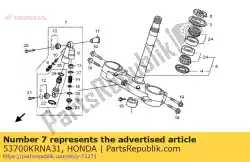 Here you can order the damper assy,strg from Honda, with part number 53700KRNA31: