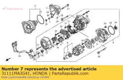 Aqui você pode pedir o rolamento, rr. Em Honda , com o número da peça 31111MAJG41: