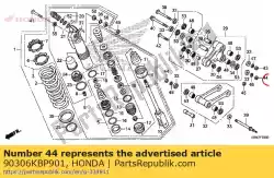 Aqui você pode pedir o porca, u, 12mm em Honda , com o número da peça 90306KBP901: