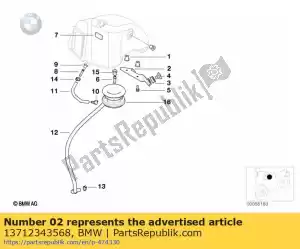 bmw 13712343568 support. silencieux d'admission - La partie au fond