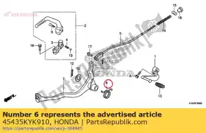 Honda 45435KYK910 spr??yna, powrót ramienia hamulca - Dół