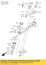 Aqui você pode pedir o parafuso klx125b6f em Kawasaki , com o número da peça 92153S513: