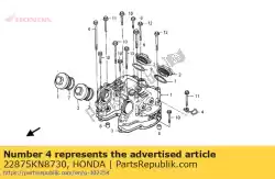 Aqui você pode pedir o braçadeira, cabo de embreagem em Honda , com o número da peça 22875KN8730: