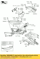 360410026660, Kawasaki, pokrywa-tail, lewa, m.s. czarna zx1400 kawasaki  zzr 1400 2012 2013 2014 2016 2017 2018 2019 2020, Nowy