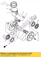 5X6116014000, Yamaha, zuigerveren set yamaha yz 490, Nieuw