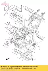 Ici, vous pouvez commander le cadre avant comp. Auprès de Yamaha , avec le numéro de pièce 1DX211010000: