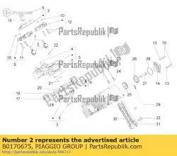 Qui puoi ordinare st? El da Piaggio Group , con numero parte B0170675: