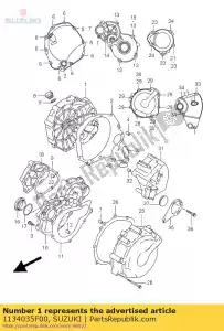 suzuki 1134035F00 comp. tampa, embreagem - Lado inferior