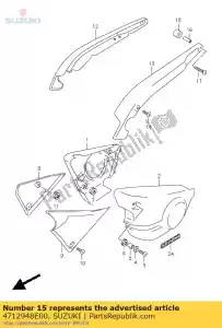 suzuki 4712948E00 poduszka, ty? - Dół