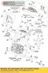 ktm 6123615214433 couvercle de soupape arrière - La partie au fond