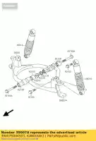 39007S004503, Kawasaki, Arm-susp,lh,black ksf50-a1 kawasaki kfx 50 2003 2004 2005 2006, New