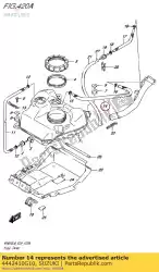 slang, brandstoftank van Suzuki, met onderdeel nummer 4442410G10, bestel je hier online: