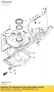 suzuki 4442410G10 slang, brandstoftank - Onderkant