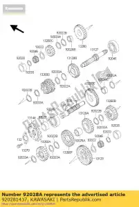 kawasaki 920281437 boccola ex250-f2 - Il fondo