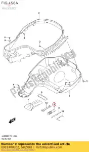 suzuki 0981400L02 grip, schroevendraaier - Onderkant