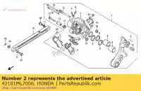 43101ML7006, Honda, aucune description disponible pour le moment honda r (g) japan mc16-100 r nc21-100 (g) japan vfr 250 400 750 1986 1987, Nouveau