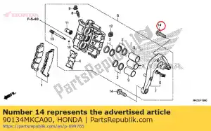 honda 90134MKCA00 boulon, bride, 10x32 - La partie au fond