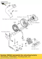 590260005, Kawasaki, spoel pulserend kawasaki kvf750 4x4 kvf650 brute force 650 4x4i 750 , Nieuw