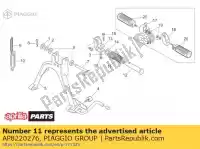 AP8220276, Piaggio Group, Guma podnó?ka aprilia  amico scarabeo 50 1993 1994 1995 1996 1997 1998 1999 2000 2001 2002 2003 2004 2005 2006, Nowy