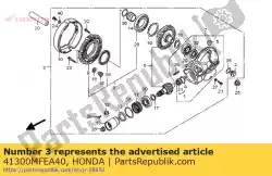 geen beschrijving beschikbaar op dit moment van Honda, met onderdeel nummer 41300MFEA40, bestel je hier online: