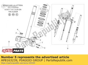 aprilia AP8163239 set di anelli a sfera. completare - Il fondo