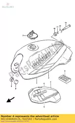 Qui puoi ordinare serbatoio, carburante da Suzuki , con numero parte 44110444V013L: