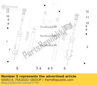 600614, Piaggio Group, forcella a molla     , Nuovo