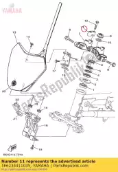 Aquí puede pedir soporte, asa superior de Yamaha , con el número de pieza 1E6234411035: