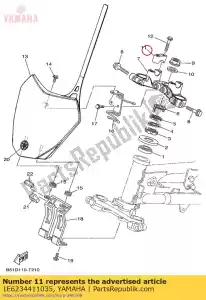 yamaha 1E6234411035 soporte, asa superior - Lado inferior