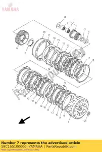 yamaha 59C165100000 clutch housing comp. - Bottom side