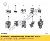 61137670182, BMW, zacisk mocuj?cy bmw   40 600 650 700 800 900 1000 1200 1250 1300 1800 2004 2005 2006 2007 2008 2009 2010 2011 2012 2013 2014 2015 2016 2017 2018 2019 2020 2021, Nowy