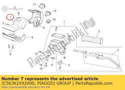 Aprilia JC56362X92000, Lh upper shell, OEM: Aprilia JC56362X92000