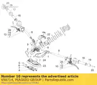 650714, Piaggio Group, (heng tong) left brake pump aprilia gilera  gp srv zapm55103, zd4m55104, zapm55104 800 850 2007 2009 2012 2016 2017 2018 2019, New