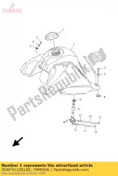 Qui puoi ordinare serbatoio carburante comp. Da Yamaha , con numero parte 3D6F41100100: