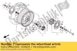Aqui você pode pedir o nenhuma descrição disponível no momento em Honda , com o número da peça 42615MBZG00: