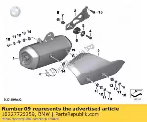 bmw 18227725259 cover - rohteil / blank - Bottom side