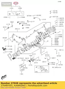 kawasaki 27048Y001 01 interruptor de montaje - Lado inferior