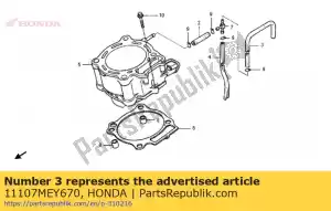 Honda 11107MEY670 tube b, reniflard - La partie au fond