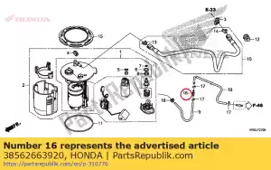 Honda 38562663920 przegub b, rura spryskiwacza (mit - Dół