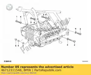 bmw 46712311548 vulring - 1,25 mm - Onderkant