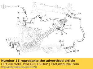 Piaggio Group GU12007600 gasket - Bottom side