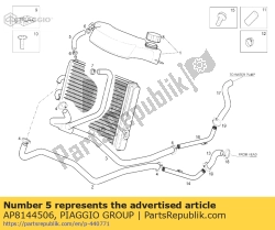 Aprilia AP8144506, Tubo de respiro, OEM: Aprilia AP8144506