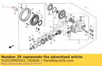 91052MN5003, Honda, Lager, radiale kogel, 35x honda gl goldwing se st pan european  vtx s valkyrie f6c a c1 c gold wing interstate i aspencade gl1500 st1100 gl1500se st1100a gl1500a gl1500c vtx1800c vtx1300s vtx1800c1 1500 1100 1300 1800 , Nieuw