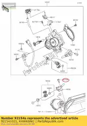 Ici, vous pouvez commander le boulon, à bride, 5x8 auprès de Kawasaki , avec le numéro de pièce 921541021: