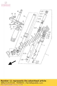 yamaha 3BN231410100 molla, forcella anteriore - Il fondo