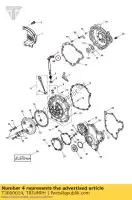 T3000014, Triumph, espátula, 3 x 18 mm triumph daytona 595 / 955i daytona 955i 132513 > speed triple speed triple 141872 > 210444 speed triple 210445 > 461331 speed triple 461332 > speed triple 885cc955cc (efi) > 141871 sprint gt sprint rs > 139276 sprint rs 139277 > sprin, Nuevo