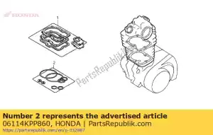 Honda 06114KPP860 kit de arruela o-ring a - Lado inferior